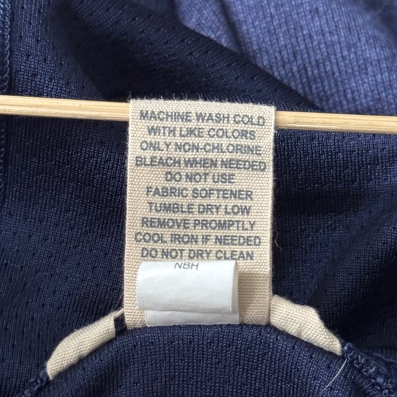 Duluth Trading Hoodie S Small Navy Blue Tech Pullover Ponytail Thumb Holes - Picture 7 of 10